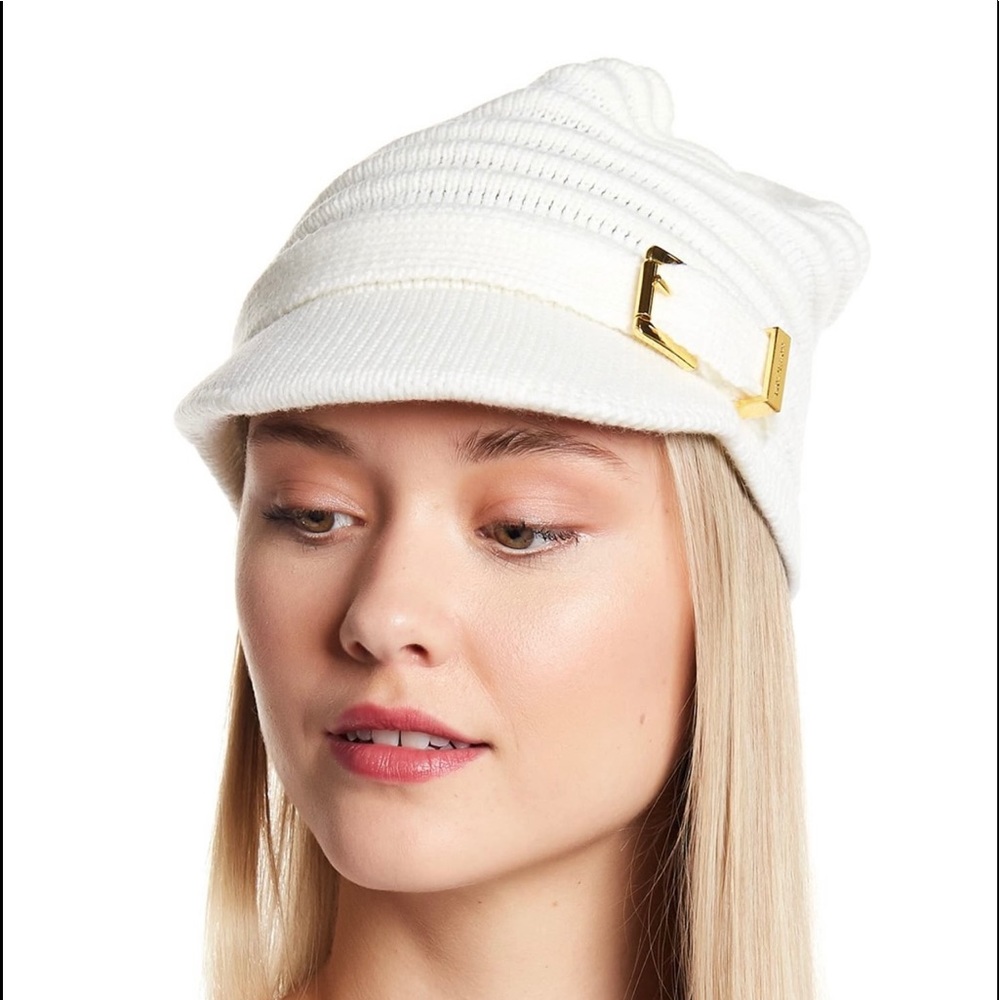 MICHAEL Michael Kors Ottoman Stitch Brimmed Beanie